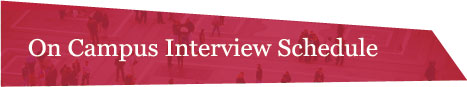 On Campus Interview Schedule