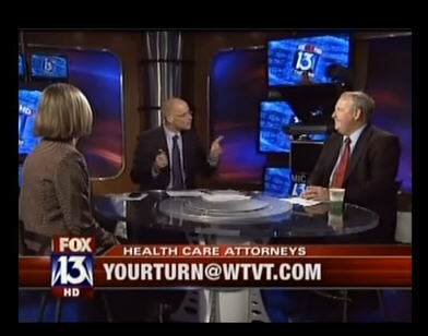 Tampa health care attorneys James Kennedy and Linda Fleming on "Your Turn with Russell Rhodes." 