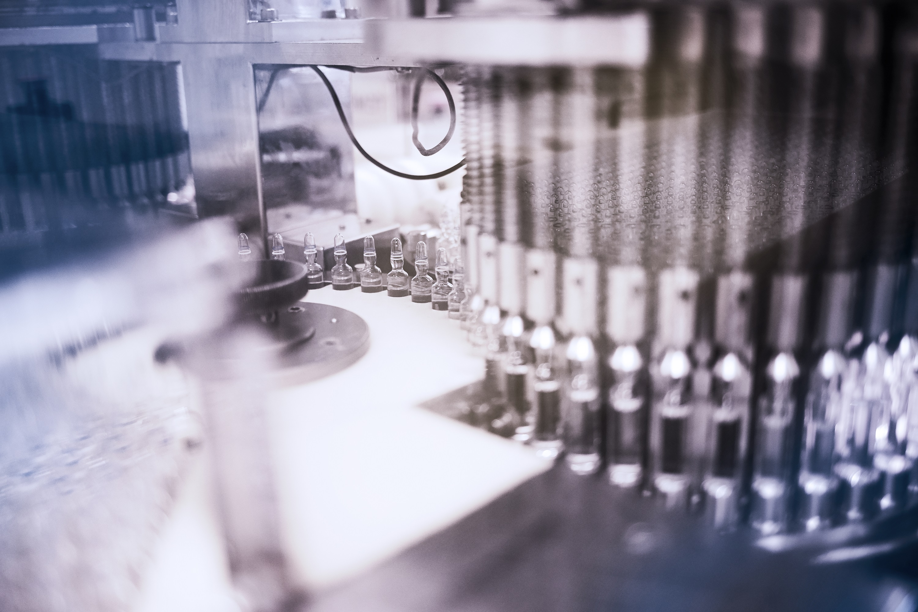 Image of pharmaceutical production line